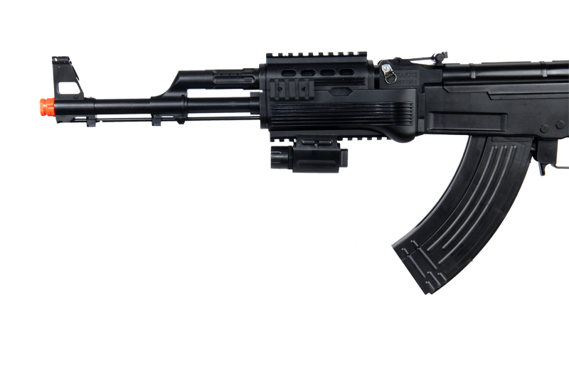 UKARMS P1247 Tactical AK-47 Spring Rifle, full stock with Bonus Spring Pistol Combo Pack - Click Image to Close