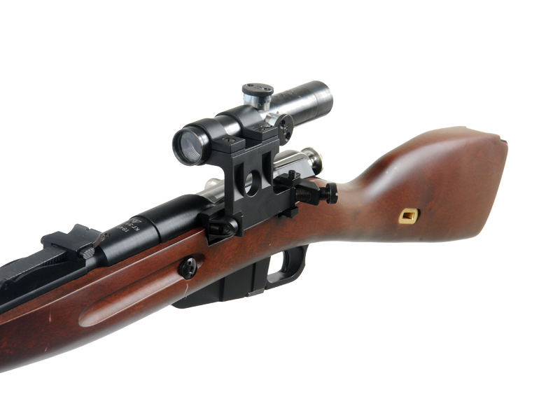 PPS PPSGG0003 Mosin Nagant Gas Sniper Rifle, Real Wood w/ Scope