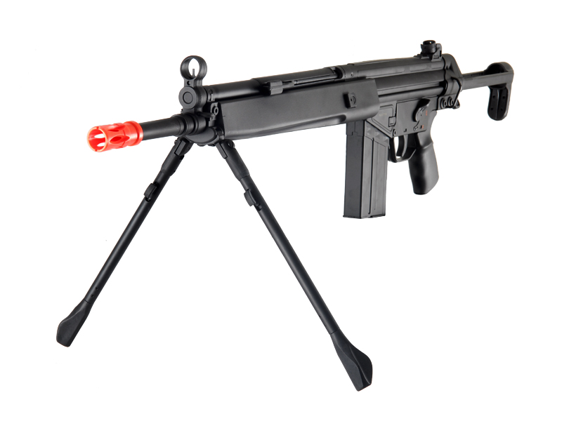 JG T3-A4 AEG Metal Gear, Polymer Body, Integrated Metal Bipod, Adjustable Pull Stock - Click Image to Close