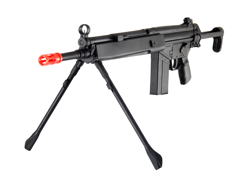 JG T3-A4 AEG Metal Gear, Polymer Body, Integrated Metal Bipod, Adjustable Pull Stock