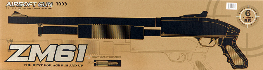 CYMA ZM61 Spring Shotgun with Pistol Grip - Click Image to Close