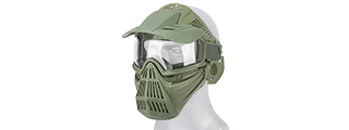 G-FORCE COMPLETE PROTECTION WIRE MESH AIRSOFT FACE MASK - TAN