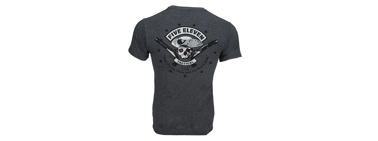 5.11 TACTICAL PREMIUM MOBILITY PATRIOT T-SHIRT - CHARCOAL HEATHER