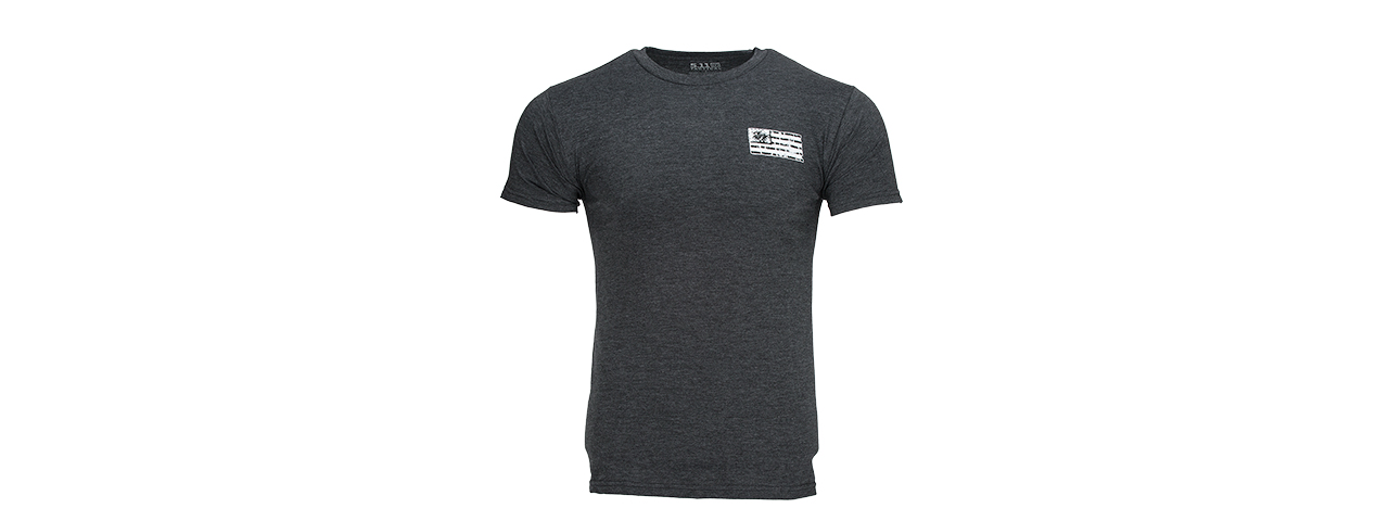 511-41191DY-035-S 5.11 TACTICAL BRICK AND MORTAR T-SHIRT - SMALL (CHARCOAL HEATHER)