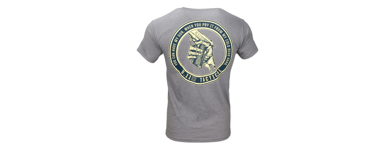 511-41191EA-097 5.11 TACTICAL COLD HANDS 45 T-SHIRT - MEDIUM (GREY HEATHER) - Click Image to Close