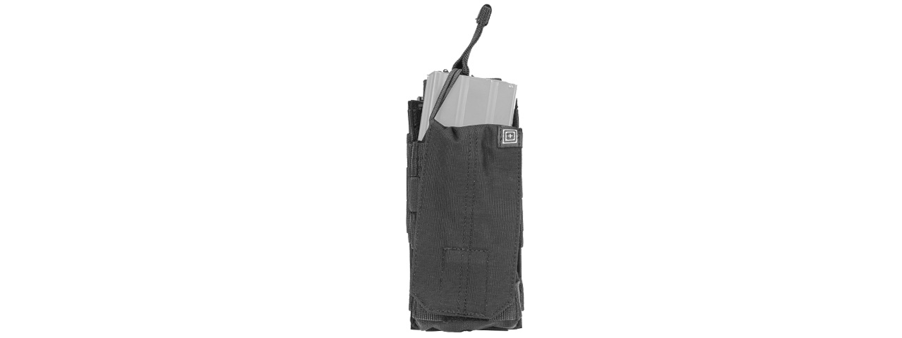 5.11 TACTICAL SINGLE M4 BUNGEE MAGAZINE POUCH - BLACK - Click Image to Close