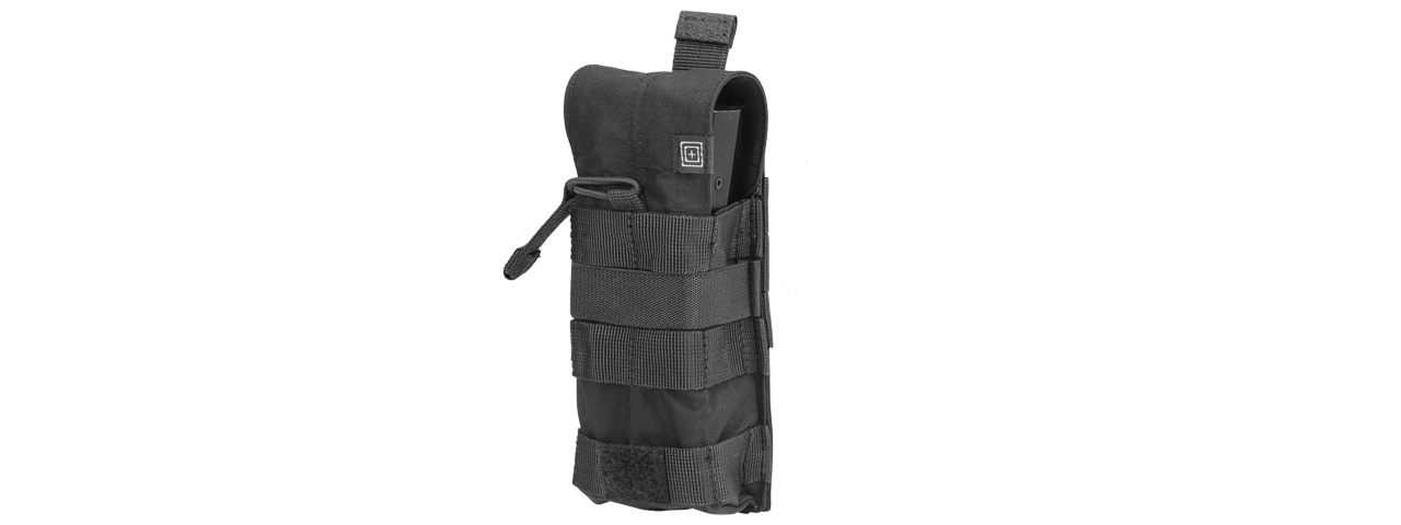 5.11 TACTICAL SINGLE M4 BUNGEE MAGAZINE POUCH - BLACK - Click Image to Close