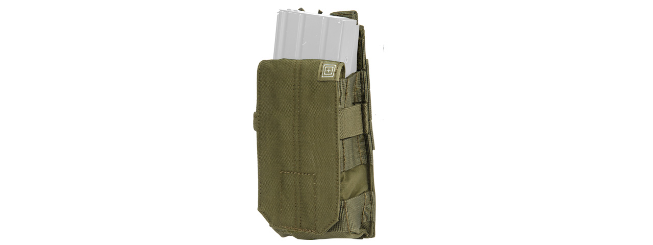 5.11 TACTICAL AR BUNGEE RETENTION COVER FLAP SINGLE - TAC OD - Click Image to Close