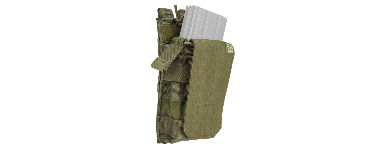 5.11 TACTICAL AR BUNGEE RETENTION COVER FLAP SINGLE - TAC OD - Click Image to Close