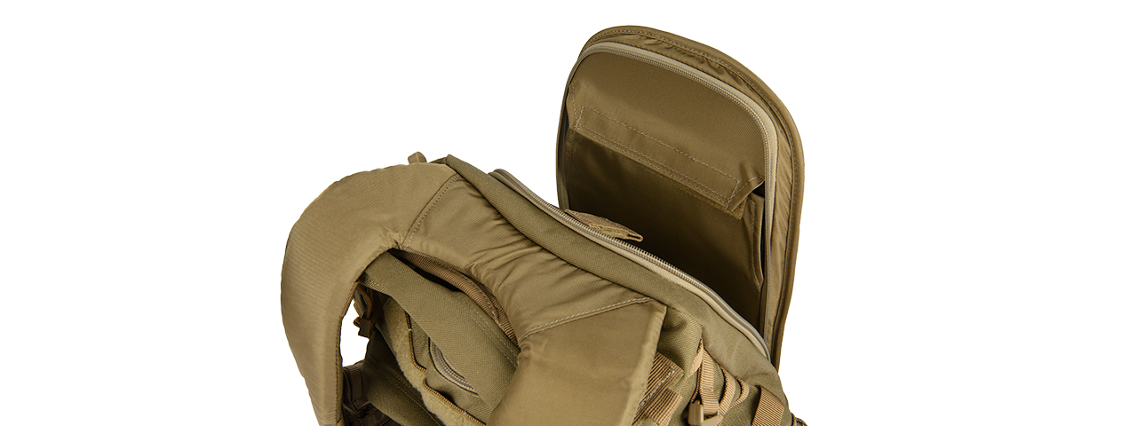 511-56892-328 RUSH12 TACTICAL OUTDOOR NYLON MOLLE BACKPACK (SANDSTONE)