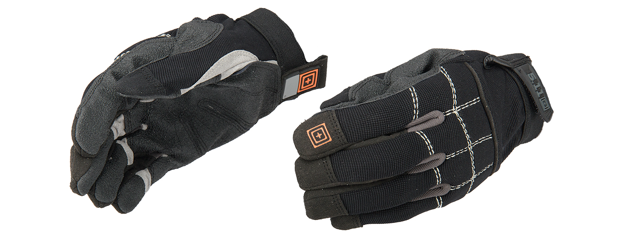 5.11 TACTICAL STATION GRIP HEAVY DUTY NYLON GLOVES - BLACK - Click Image to Close