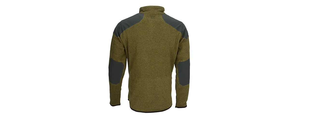 511-72407-206-L 5.11 TACTICAL FULL ZIP TDU SWEATER LARGE (FIELD GREEN) - Click Image to Close
