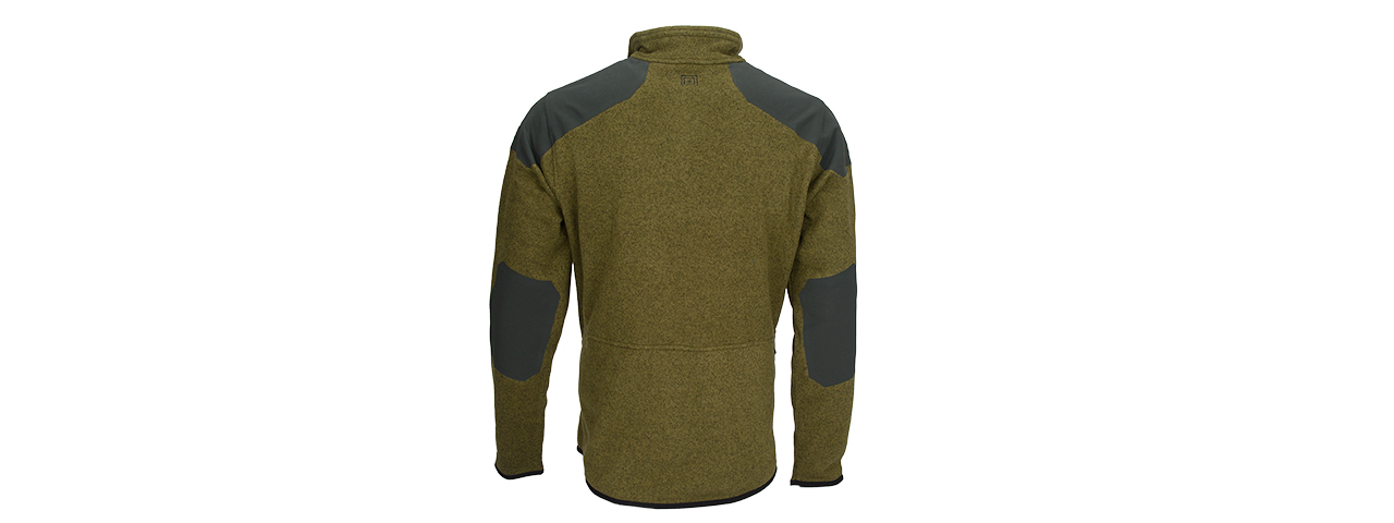 511-72407-206-XL 5.11 TACTICAL FULL ZIP TDU SWEATER X-LARGE (FIELD GREEN) - Click Image to Close