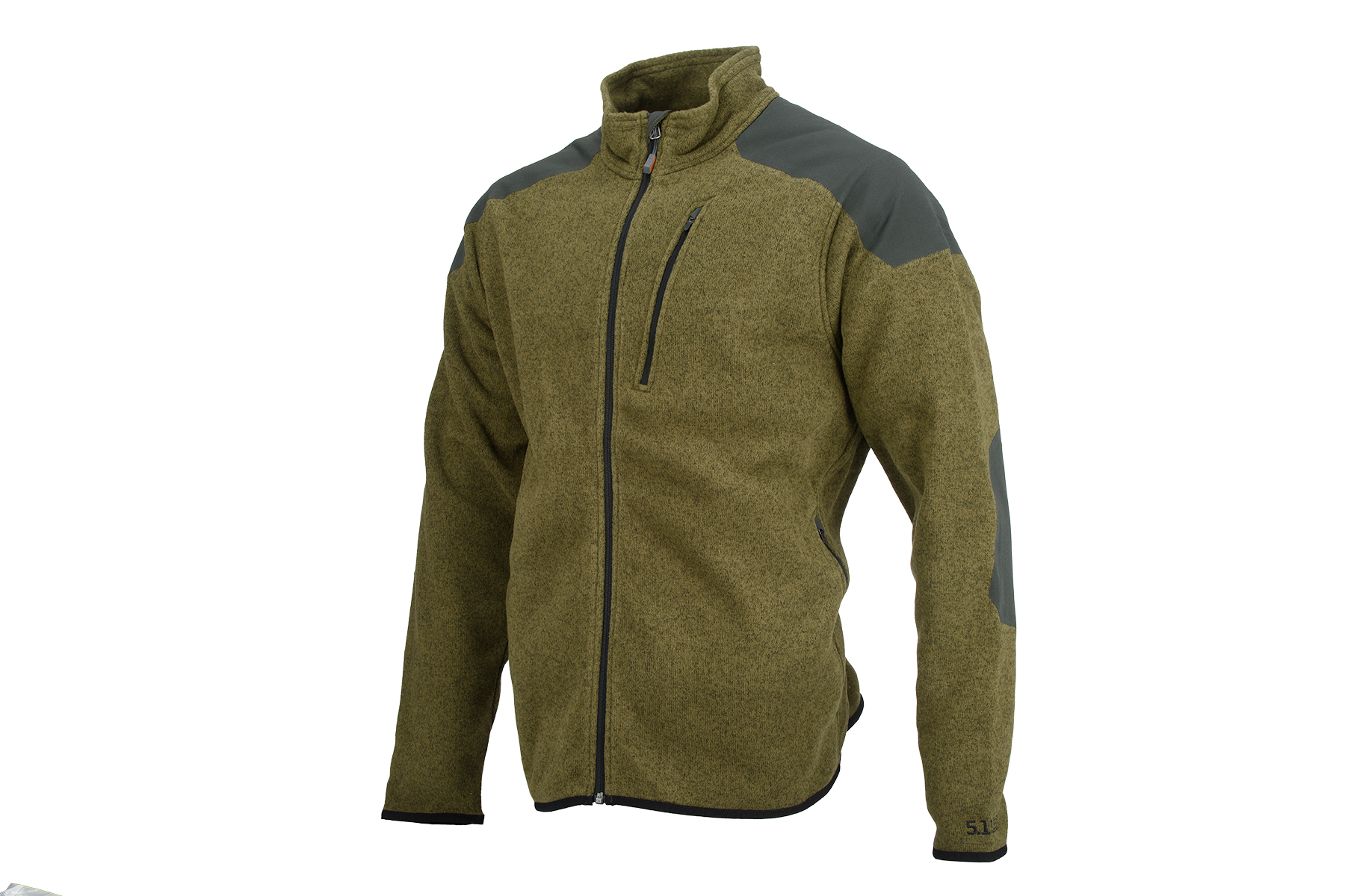 511-72407-206-XL 5.11 TACTICAL FULL ZIP TDU SWEATER X-LARGE (FIELD GREEN) - Click Image to Close