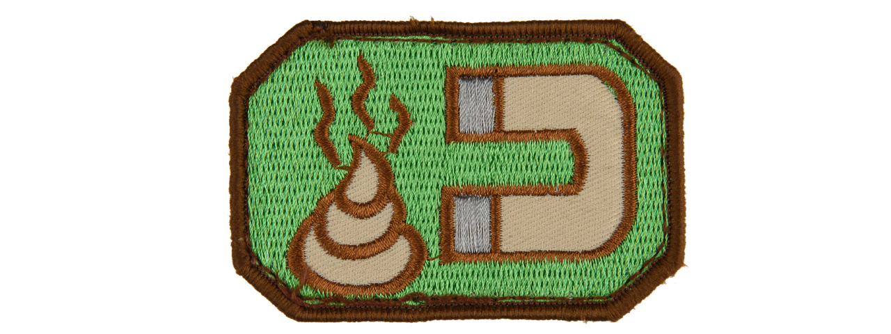 AC-116 MANURE MAGNE ADHESIVE PATCH (FOREST GREEN AND TAN) - Click Image to Close