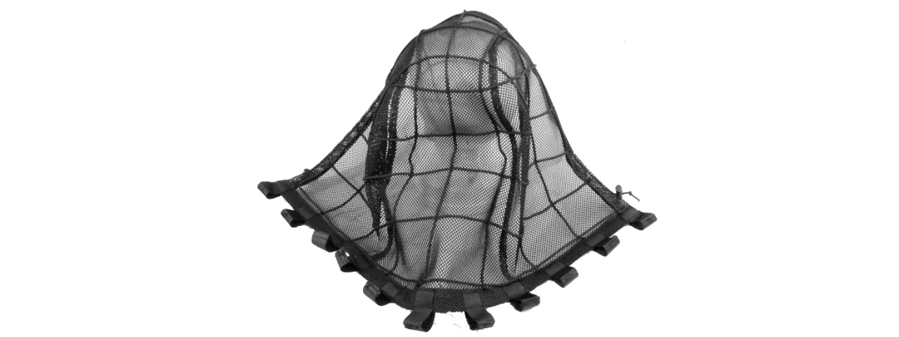 TACTICAL HEAD GHILLIE HOOD (BK)