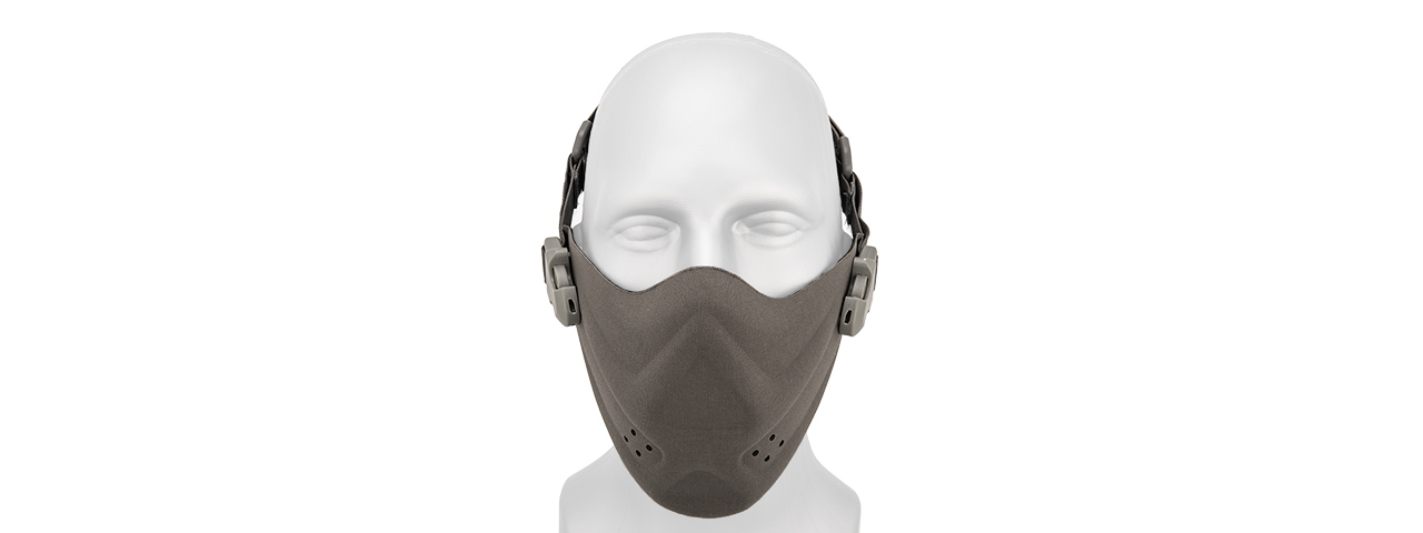 AC-388G NEOPRENE HARD FOAM HALF MASK (GRAY) - Click Image to Close