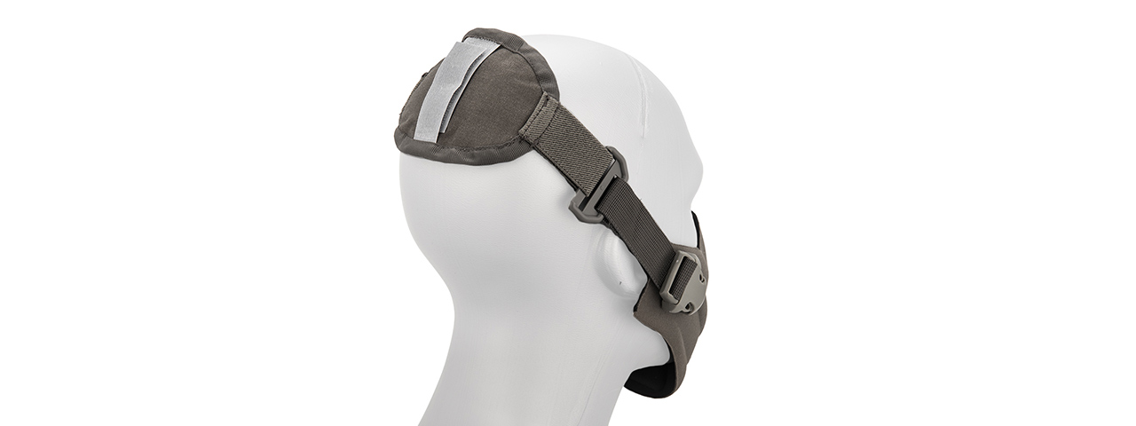 AC-388G NEOPRENE HARD FOAM HALF MASK (GRAY) - Click Image to Close