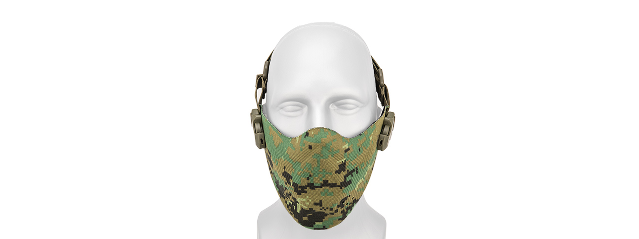 AC-388JD NEOPRENE HARD FOAM HALF MASK (JUNGLE DIGITAL) - Click Image to Close