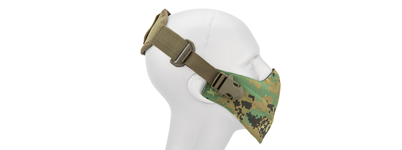 AC-388JD NEOPRENE HARD FOAM HALF MASK (JUNGLE DIGITAL) - Click Image to Close