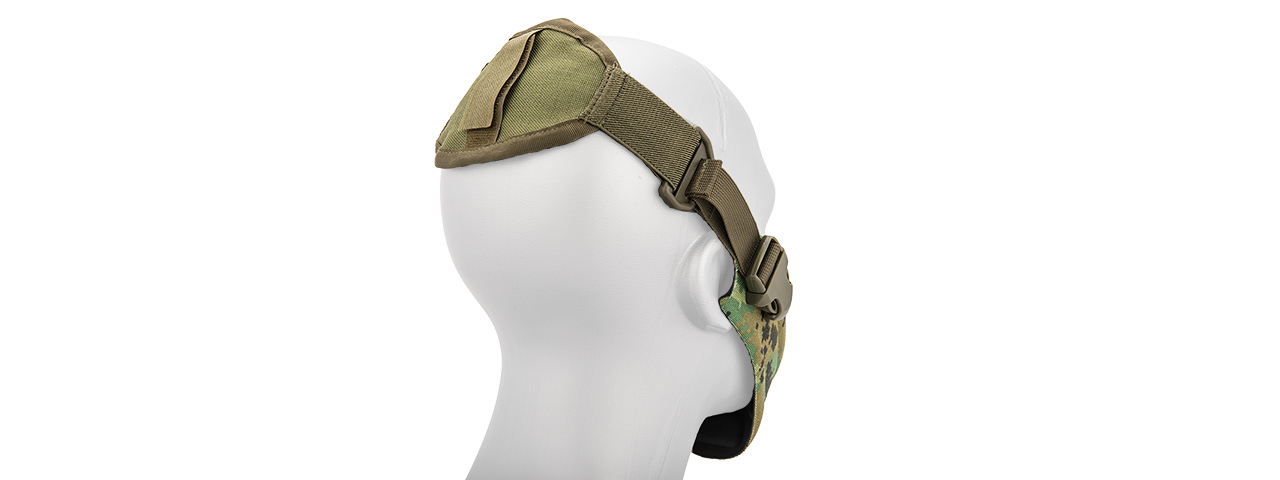 AC-388JD NEOPRENE HARD FOAM HALF MASK (JUNGLE DIGITAL)