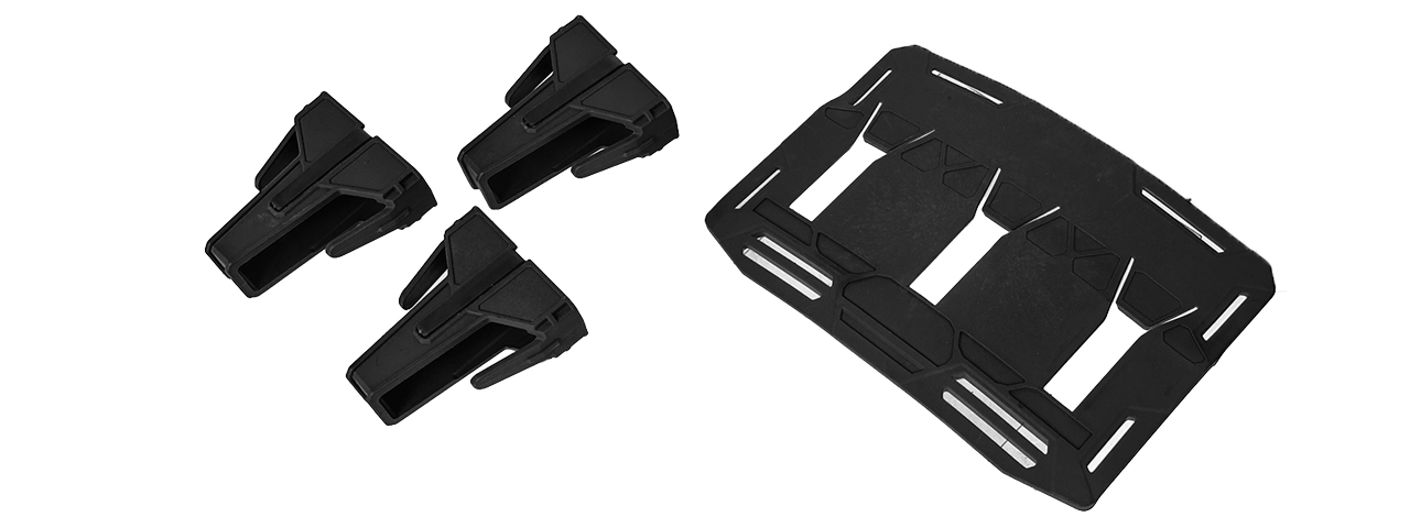 AC-539B GEAR RETENTION ORBIT - BASE PLATE WITH 3 SMR (BK) - Click Image to Close