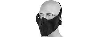 AC-587B SKULL HALF-FACE MASK (BK)