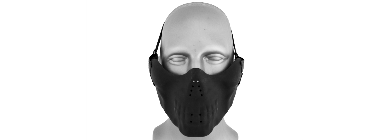 AC-587B SKULL HALF-FACE MASK (BK)