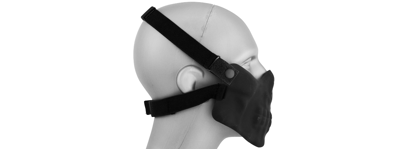 AC-587B SKULL HALF-FACE MASK (BK)