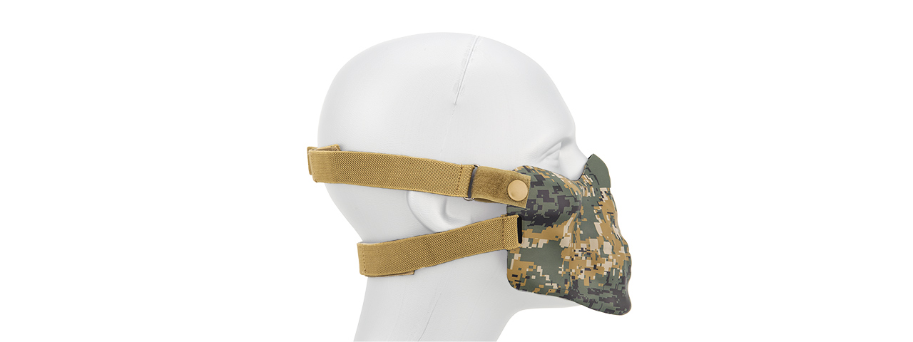 AC-587DW SKULL HALF-FACE MASK (WOODLAND DIGITAL) - Click Image to Close