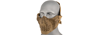 AC-587GG SKULL HALF-FACE MASK (DRY BONES)