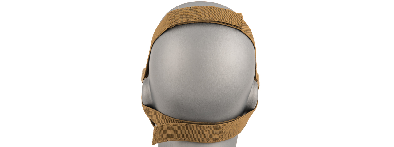 AC-587T SKULL HALF-FACE MASK (TAN)