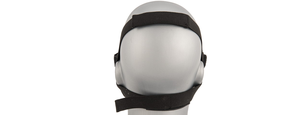 AC-587YH SKULL HALF-FACE MASK (SILVER/BLACK)