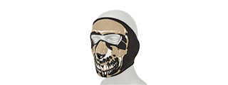 AC-588FS SKULL EVA FACE MASK (BK/TAN)