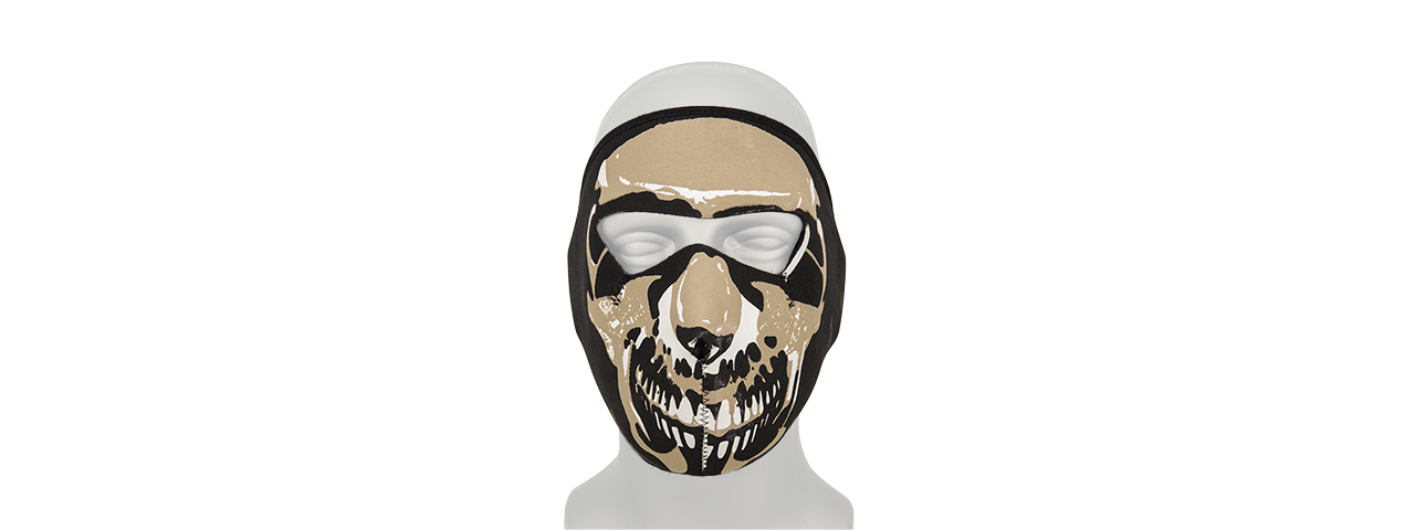 AC-588FS SKULL EVA FACE MASK (BK/TAN) - Click Image to Close