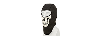 AC-589WB B&W SKULL BALACLAVA (BK)