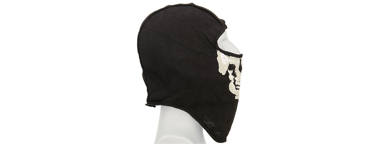 AC-589WB B&W SKULL BALACLAVA (BK) - Click Image to Close