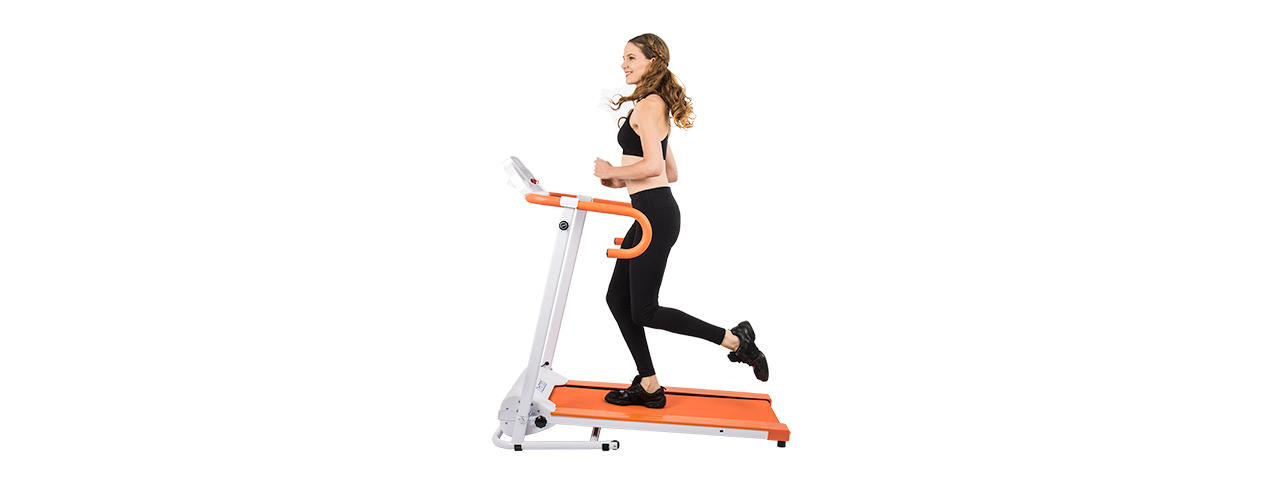 AU-500R AUWIT 600W ELECTRIC MOTORIZED FOLDING TREADMILL (ORANGE)