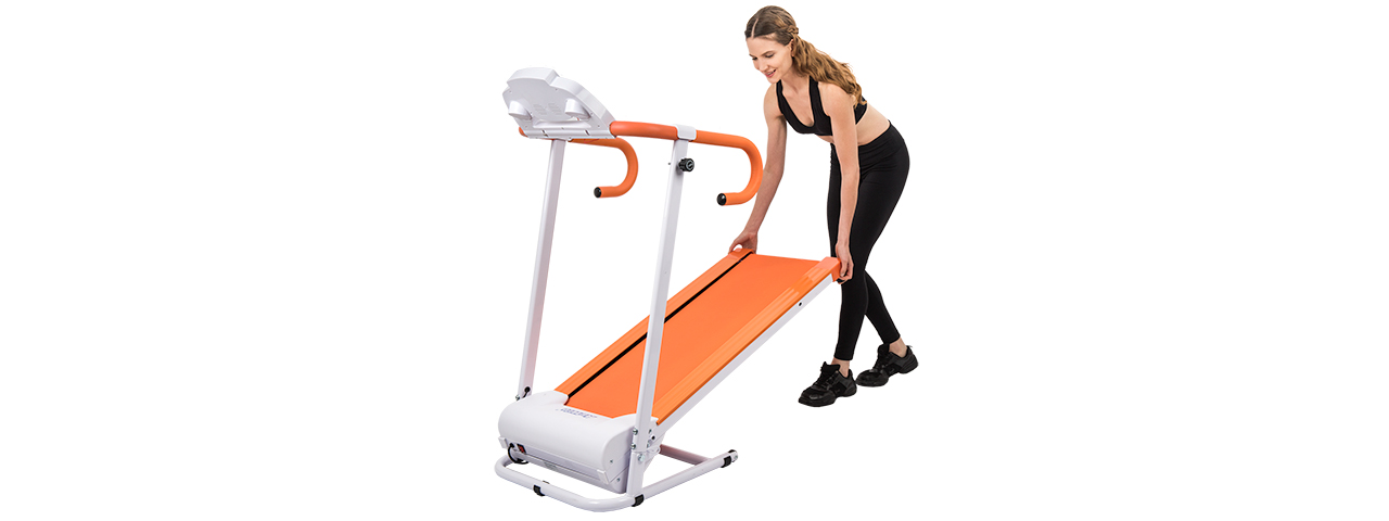 AU-500R AUWIT 600W ELECTRIC MOTORIZED FOLDING TREADMILL (ORANGE) - Click Image to Close