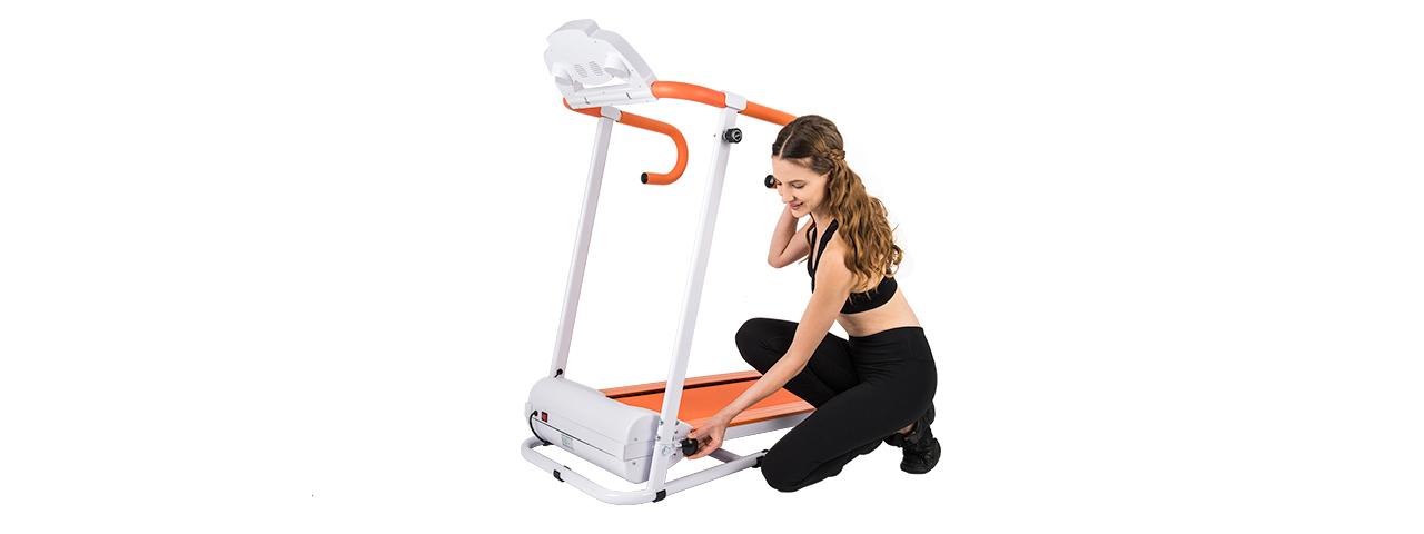 AU-500R AUWIT 600W ELECTRIC MOTORIZED FOLDING TREADMILL (ORANGE) - Click Image to Close