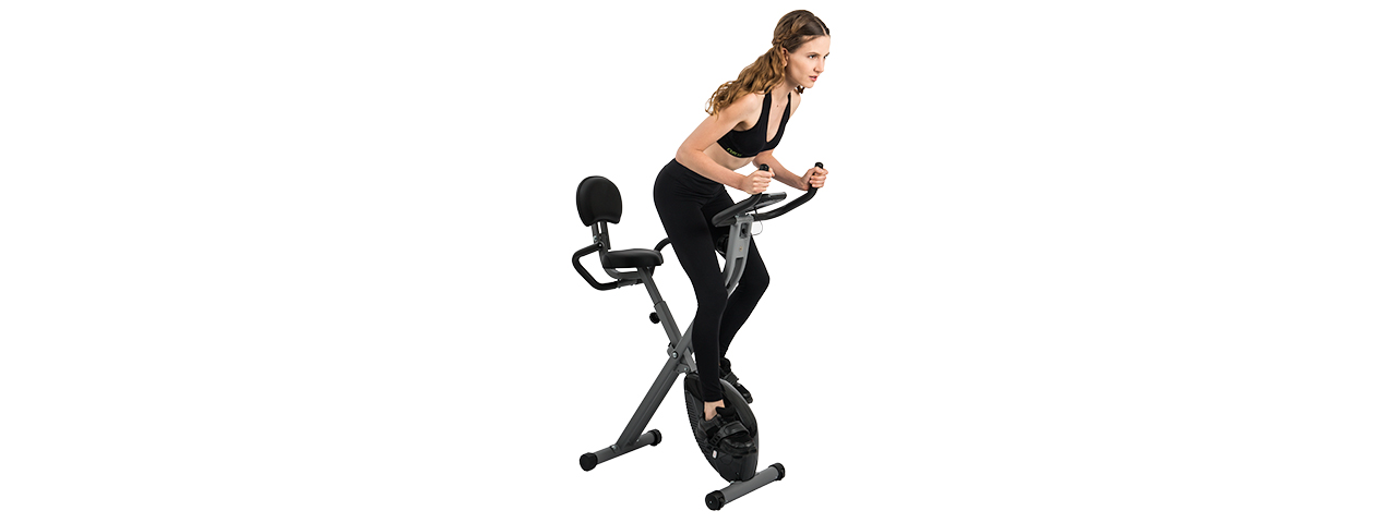 AU-504B AUWIT MAGNETIC EXERCISE BIKE W/ TENSION CONTROL (BLACK) - Click Image to Close