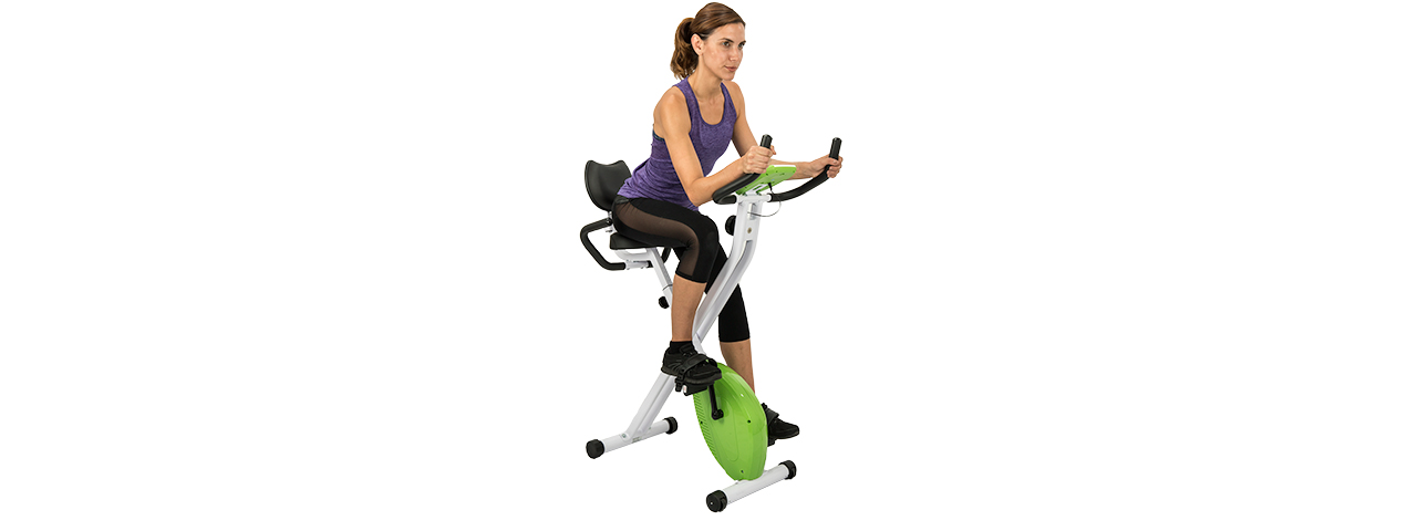 AU-504G AUWIT MAGNETIC EXERCISE BIKE W/ TENSION CONTROL (GREEN) - Click Image to Close