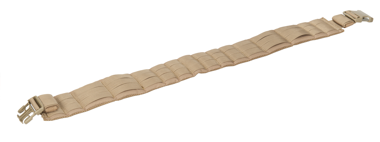 CA-1059TN NYLON MOLLE BELT PANEL (TAN) - Click Image to Close