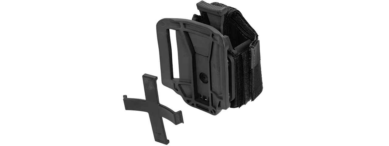 CA-1114B UNIVERSAL PISTOL HOLSTER FOR BELT (BK)