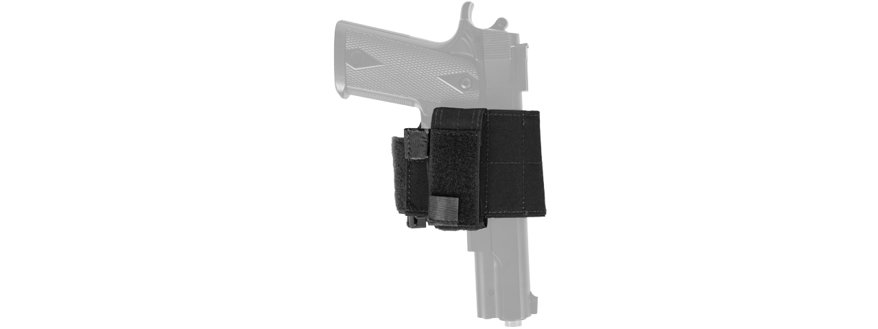 CA-1115B UNIVERSAL PISTOL HOLSTER w/ BELT CLIP (BK)