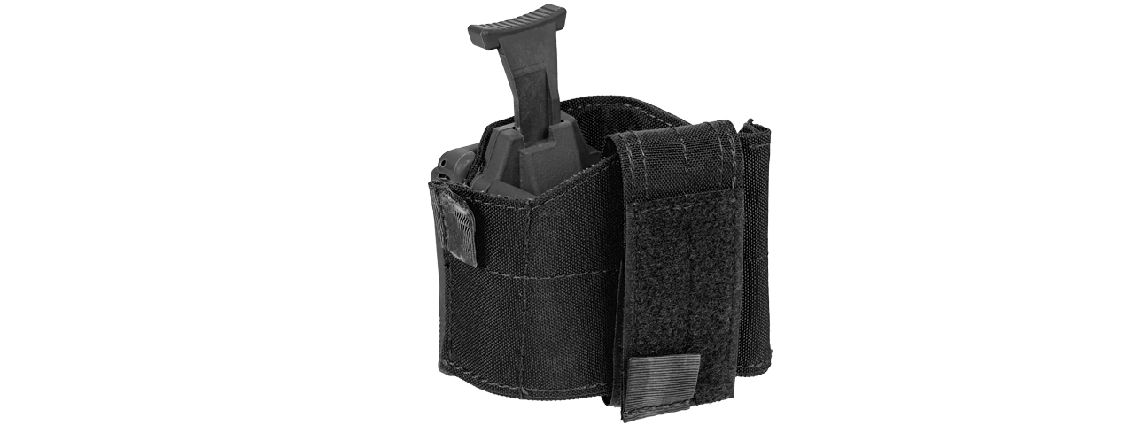 CA-1115B UNIVERSAL PISTOL HOLSTER w/ BELT CLIP (BK)