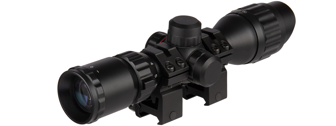 CA-1406 LANCER TACTICAL 3-9x32 AOL MIL-DOT RIFLE SCOPE - Click Image to Close
