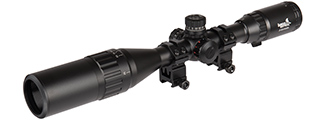 Lancer Tactical 3-12X40 AOL Red/Green/Blue Illuminated Scope (Color: Black)