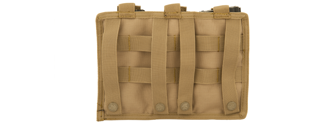 CA-1499TN TRIPLE MOLLE POUCH (TAN)