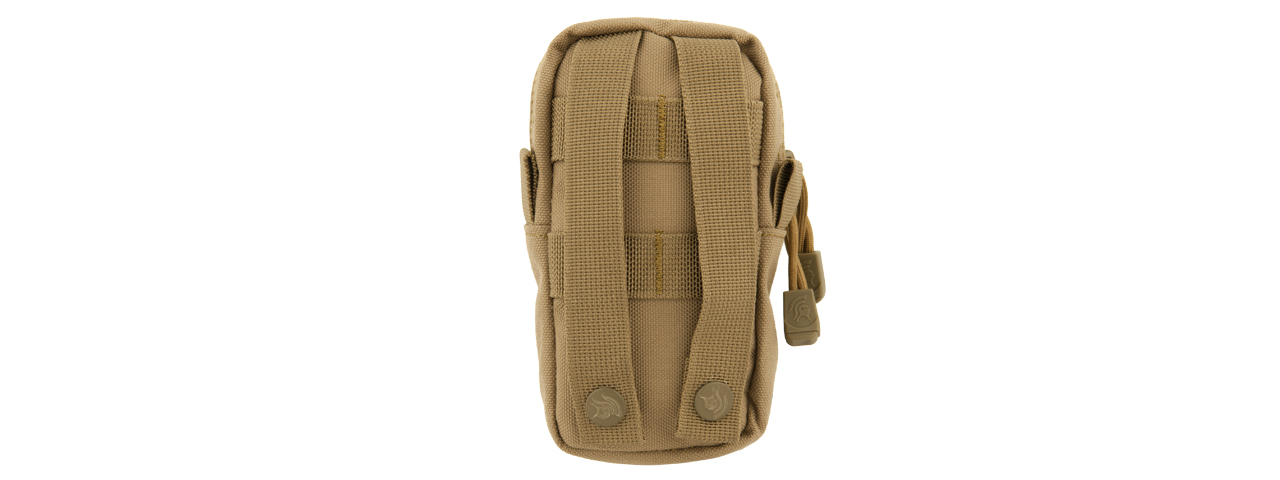 CA-1505TN SMALL ENCLOSED UTILITY POUCH (TAN) - Click Image to Close